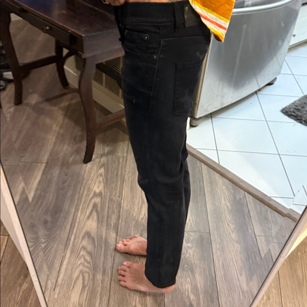 R13 grunge Black Women's Jeans size 24 relaxed skinny - Picture 7 of 12